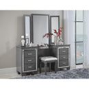 Homelegance Allura 1916GY-14 Dressing Table Stool IMAGE 2