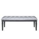  Homelegance Allura 1916GY-FBH Bed Bench IMAGE 1