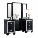  Homelegance Allura 1916BK-15* Dressing Table with Mirror IMAGE 1