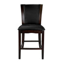  Homelegance Daisy 710-24 Counter Height Chair, Dark Brown Bi-Cast Vinyl IMAGE 1
