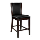  Homelegance Daisy 710-24 Counter Height Chair, Dark Brown Bi-Cast Vinyl IMAGE 2