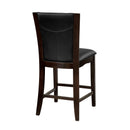  Homelegance Daisy 710-24 Counter Height Chair, Dark Brown Bi-Cast Vinyl IMAGE 4