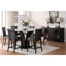  Homelegance Daisy 710-24 Counter Height Chair, Dark Brown Bi-Cast Vinyl IMAGE 6