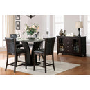  Homelegance Daisy 710-24 Counter Height Chair, Dark Brown Bi-Cast Vinyl IMAGE 7