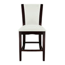  Homelegance Daisy 710-24W Counter Height Chair, White Bi-Cast Vinyl IMAGE 1