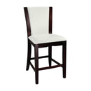  Homelegance Daisy 710-24W Counter Height Chair, White Bi-Cast Vinyl IMAGE 2