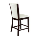  Homelegance Daisy 710-24W Counter Height Chair, White Bi-Cast Vinyl IMAGE 3