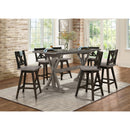  Homelegance Amsonia 5602-24BK Swivel Counter Height Chair, Black IMAGE 5