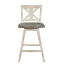  Homelegance Amsonia 5602-24WT Swivel Counter Height Chair, White IMAGE 1