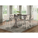  Homelegance Amsonia 5602-24WT Swivel Counter Height Chair, White IMAGE 5