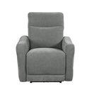  Homelegance Edition 9804DV-1PWH Power Lay Flat Reclining Chair with Power Headrest and USB Port IMAGE 1