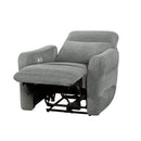  Homelegance Edition 9804DV-1PWH Power Lay Flat Reclining Chair with Power Headrest and USB Port IMAGE 4