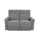  Homelegance Edition 9804DV-2PWH Power Double Lay Flat Reclining Love Seat with Power Headrests and USB Ports IMAGE 1