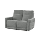  Homelegance Edition 9804DV-2PWH Power Double Lay Flat Reclining Love Seat with Power Headrests and USB Ports IMAGE 2