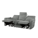  Homelegance Edition 9804DV-3PWH Power Double Lay Flat Reclining Sofa with Power Headrests and USB Ports IMAGE 4