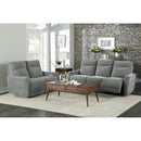  Homelegance Edition 9804DV-3PWH Power Double Lay Flat Reclining Sofa with Power Headrests and USB Ports IMAGE 5