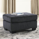  Manufacturer Color_Slate -- Signature Design by Ashley Altari Fabric Ottoman IMAGE 2