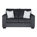  Manufacturer Color_Slate -- Signature Design by Ashley Altari Stationary Fabric Loveseat IMAGE 1