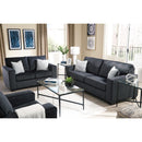  Manufacturer Color_Slate -- Signature Design by Ashley Altari Stationary Fabric Loveseat IMAGE 5