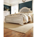  Size_California King -- Realyn B743B7 California King Upholstered Panel Bed IMAGE 6