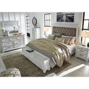  Size_Queen -- Benchcraft Kanwyn Upholstered Panel Bed with Storage IMAGE 8