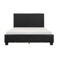  Color_Black Size_Queen -- Homelegance Lorenzi Upholstered Platform Bed IMAGE 1