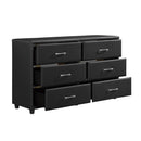  Color_Black -- Homelegance Lorenzi 6 Drawer Dresser IMAGE 3