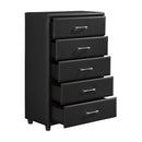  Color_Black -- Homelegance Lorenzi 5 Drawer Chest IMAGE 3