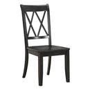  Homelegance Janina 5516BKS Side Chair, Black IMAGE 1