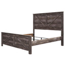  Size_King -- Wynnlow B440B11 King Crossbuck Panel Bed IMAGE 4