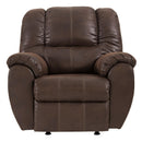  Manufacturer Color_Walnut -- Signature Design by Ashley McGann Rocker Leather Look Recliner IMAGE 1