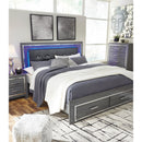  Size_King -- Lodanna B214B11 King Panel Bed with 2 Storage Drawers IMAGE 10
