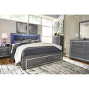  Size_King -- Lodanna B214B11 King Panel Bed with 2 Storage Drawers IMAGE 11