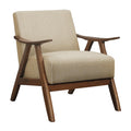  Manufacturer Color_Light Brown -- Homelegance Damala Stationary Fabric Accent Chair IMAGE 1