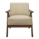  Manufacturer Color_Light Brown -- Homelegance Damala Stationary Fabric Accent Chair IMAGE 2