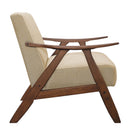  Manufacturer Color_Light Brown -- Homelegance Damala Stationary Fabric Accent Chair IMAGE 3