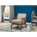  Manufacturer Color_Light Brown -- Homelegance Damala Stationary Fabric Accent Chair IMAGE 4
