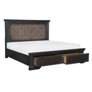  Size_King -- Bolingbrook 1647K-1EK* Eastern King Platform Bed with Footboard Storage IMAGE 3
