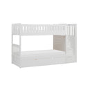  Homelegance Galen B2053SBW-1*R Twin/Twin Step Bunk Bed with Twin Trundle IMAGE 1
