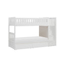  Homelegance Galen B2053SBW-1*T Twin/Twin Step Bunk Bed with Storage Boxes IMAGE 1