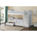  Homelegance Galen B2053SBW-1*T Twin/Twin Step Bunk Bed with Storage Boxes IMAGE 6