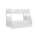  Homelegance Galen B2053TFW-1*R Twin/Full Bunk Bed with Twin Trundle IMAGE 1