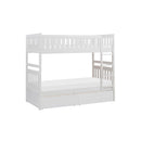  Homelegance Galen B2053W-1*T Twin/Twin Bunk Bed with Storage Boxes IMAGE 1