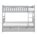  Homelegance Orion B2063-1*T Twin/Twin Bunk Bed with Storage Boxes IMAGE 1