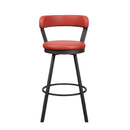  Homelegance Appert 5566-29RD Swivel Pub Height Chair, Red IMAGE 1
