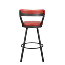  Homelegance Appert 5566-29RD Swivel Pub Height Chair, Red IMAGE 3
