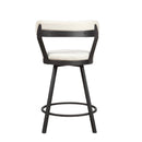  Homelegance Appert 5566-24WT Swivel Counter Height Chair, White IMAGE 3