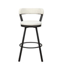 Homelegance Appert 5566-29WT Swivel Pub Height Chair, White IMAGE 1