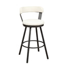  Homelegance Appert 5566-29WT Swivel Pub Height Chair, White IMAGE 2