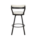 Homelegance Appert 5566-29WT Swivel Pub Height Chair, White IMAGE 3